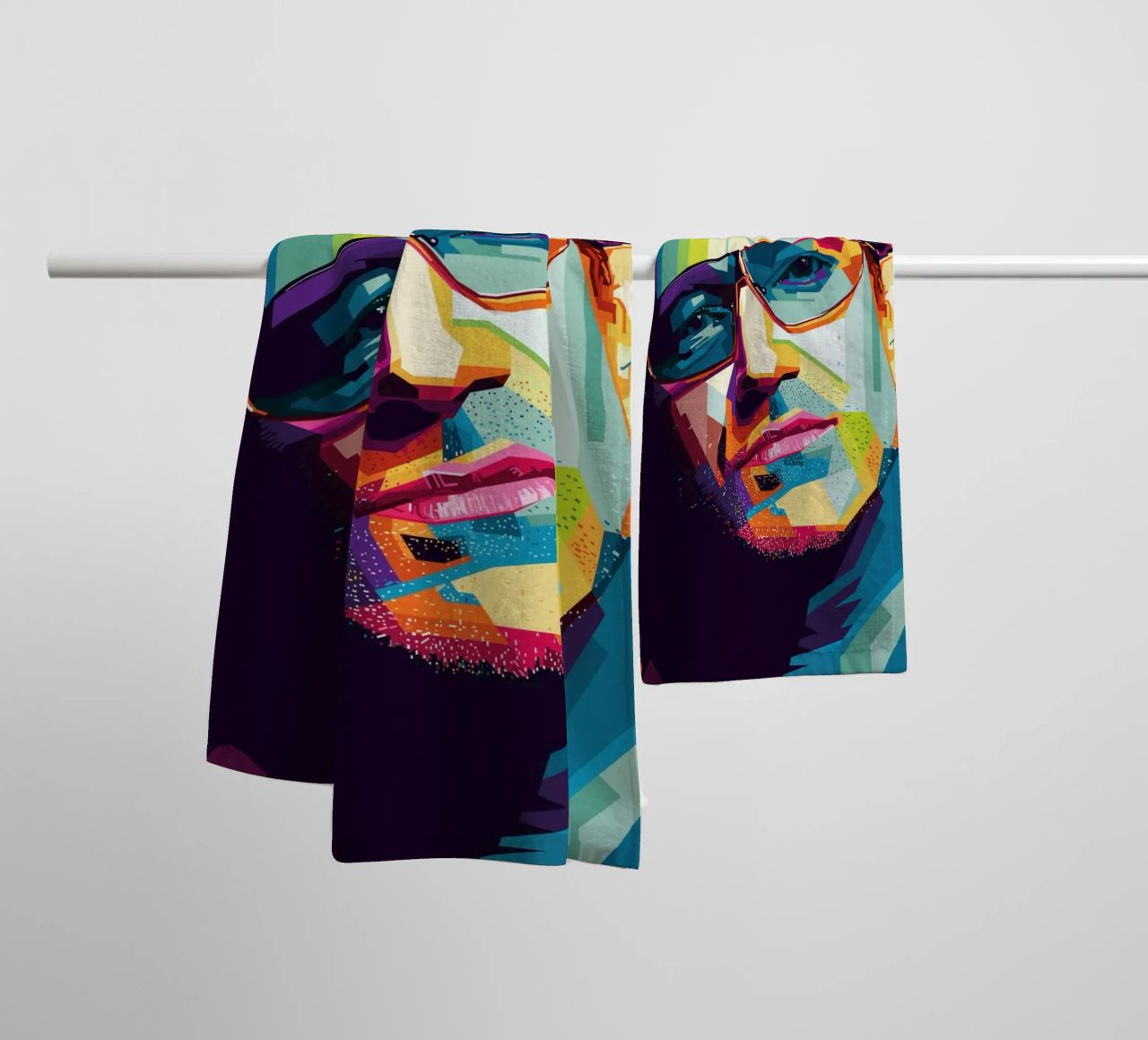 Paul David Hewson WPAP asciugamano da bagno da KP Artwork