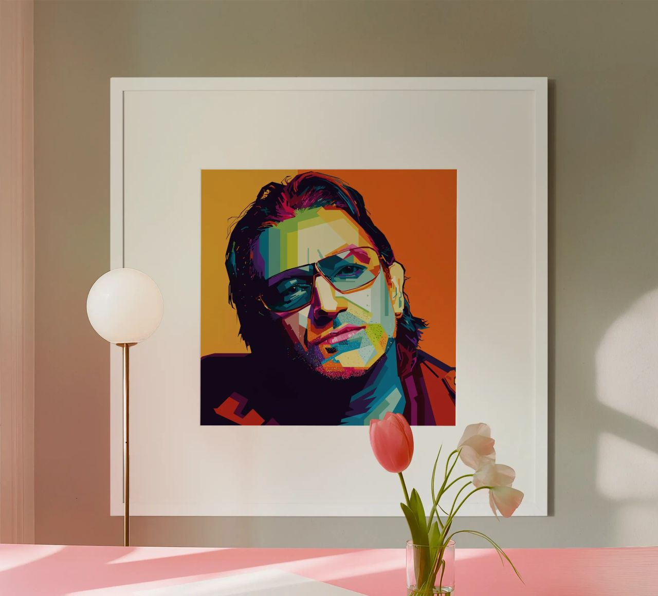 Paul David Hewson WPAP carta hahnemühle da KP Artwork