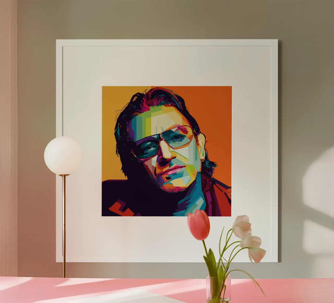 Paul David Hewson WPAP carta hahnemühle da KP Artwork