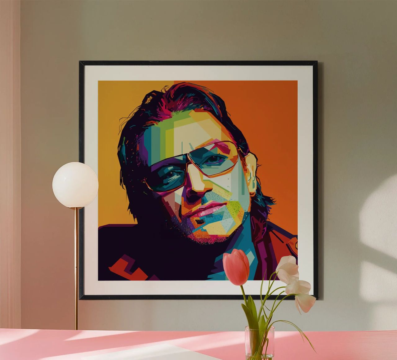 Paul David Hewson WPAP carta hahnemühle da KP Artwork