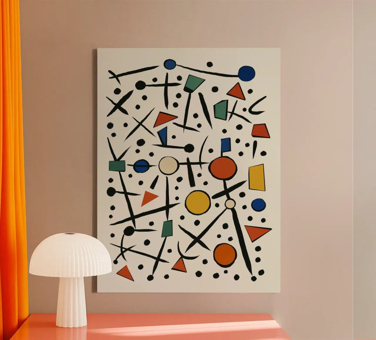 Geometric Compositions of Shapes and Lines canvas by Life of Pie