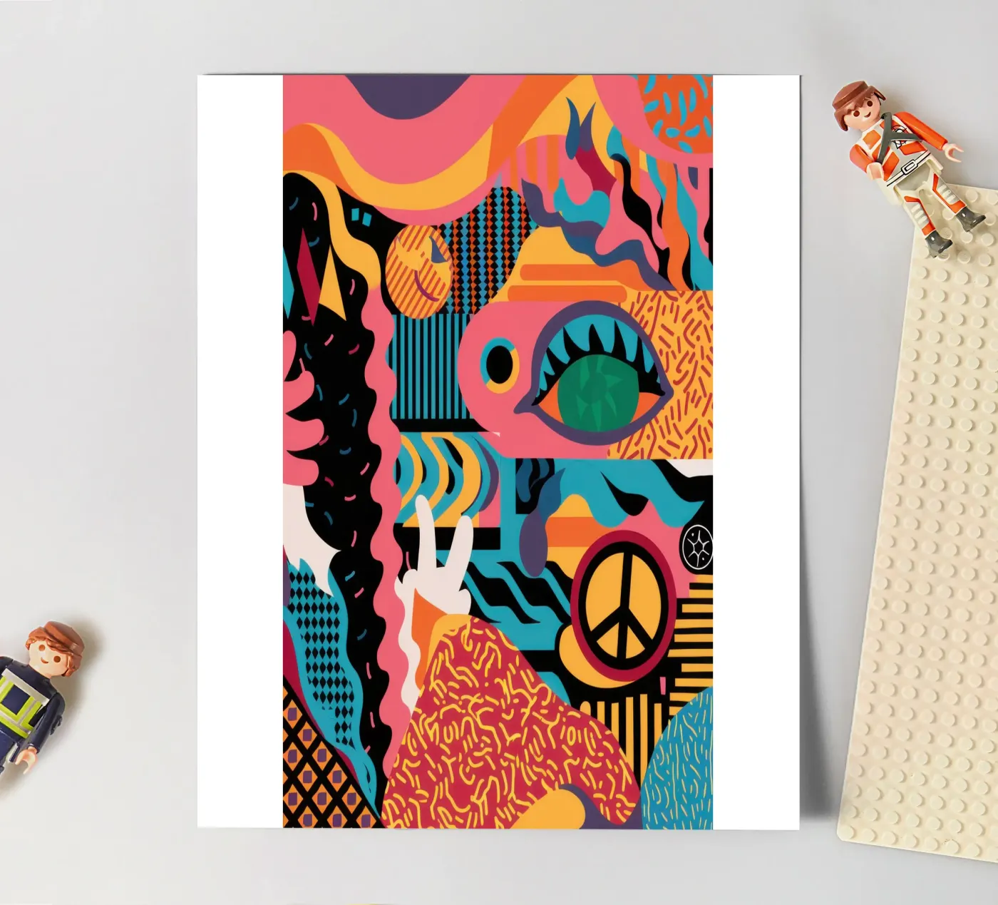 Psychedelic Peace Patterns sticker sheet by Solace Light