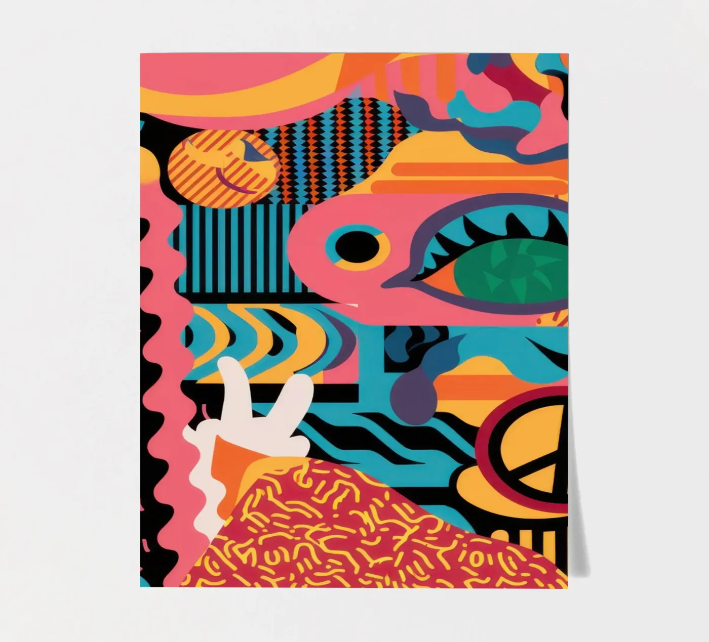 Psychedelic Peace Patterns sticker sheet by Solace Light