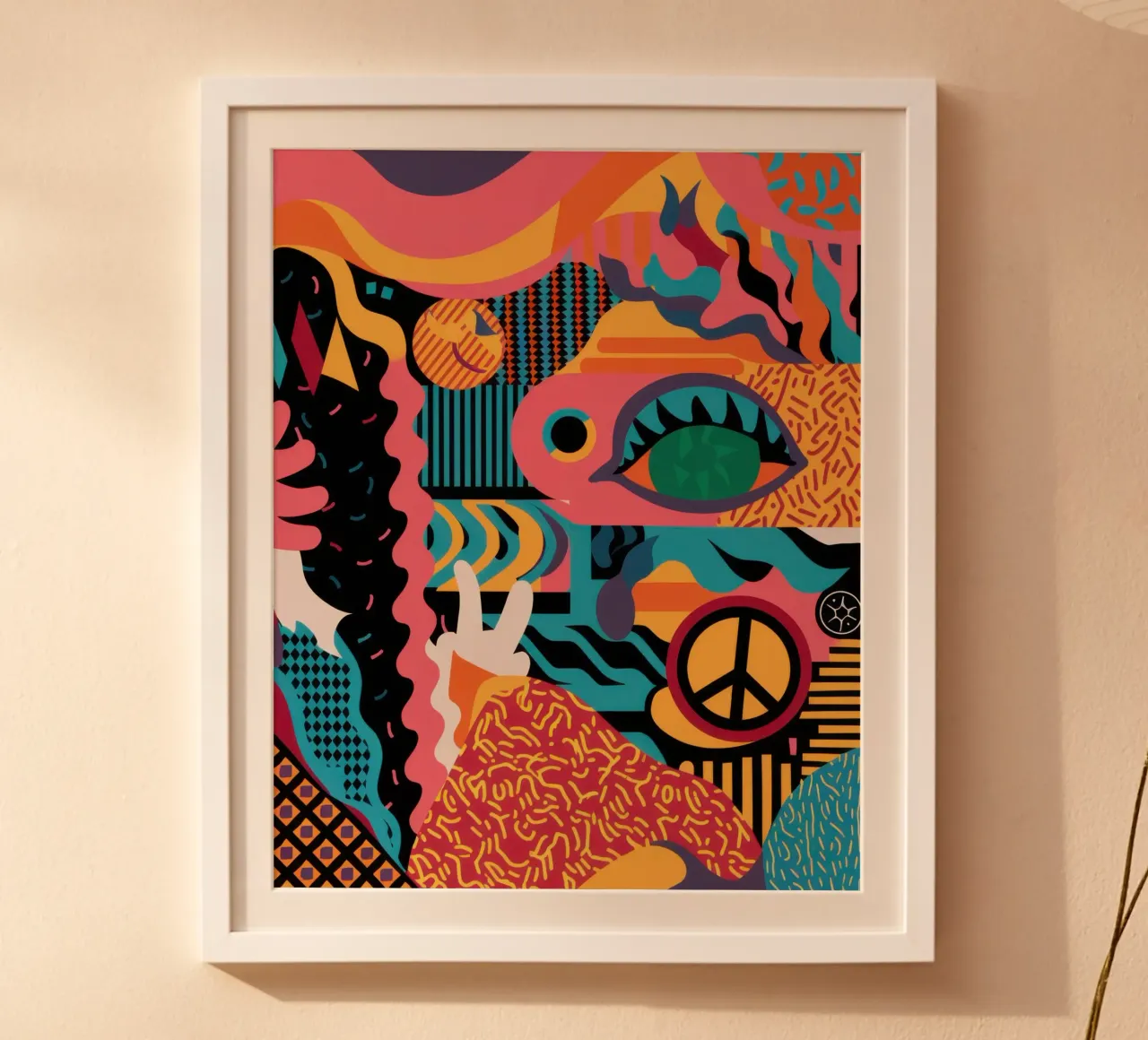 Psychedelic Peace Patterns poster by Solace Light