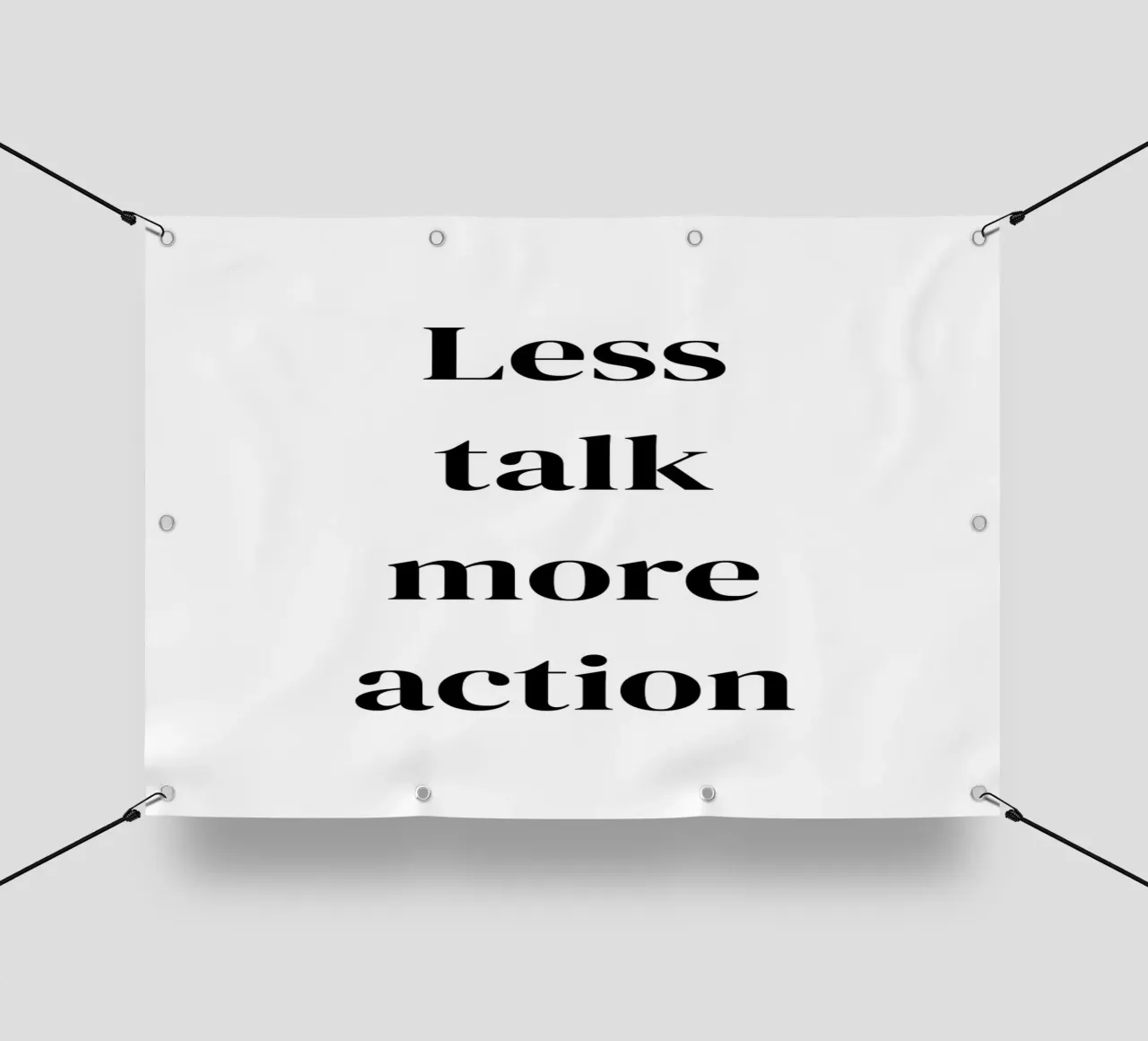 Less talk more action telo in pvc da Quotes on walls