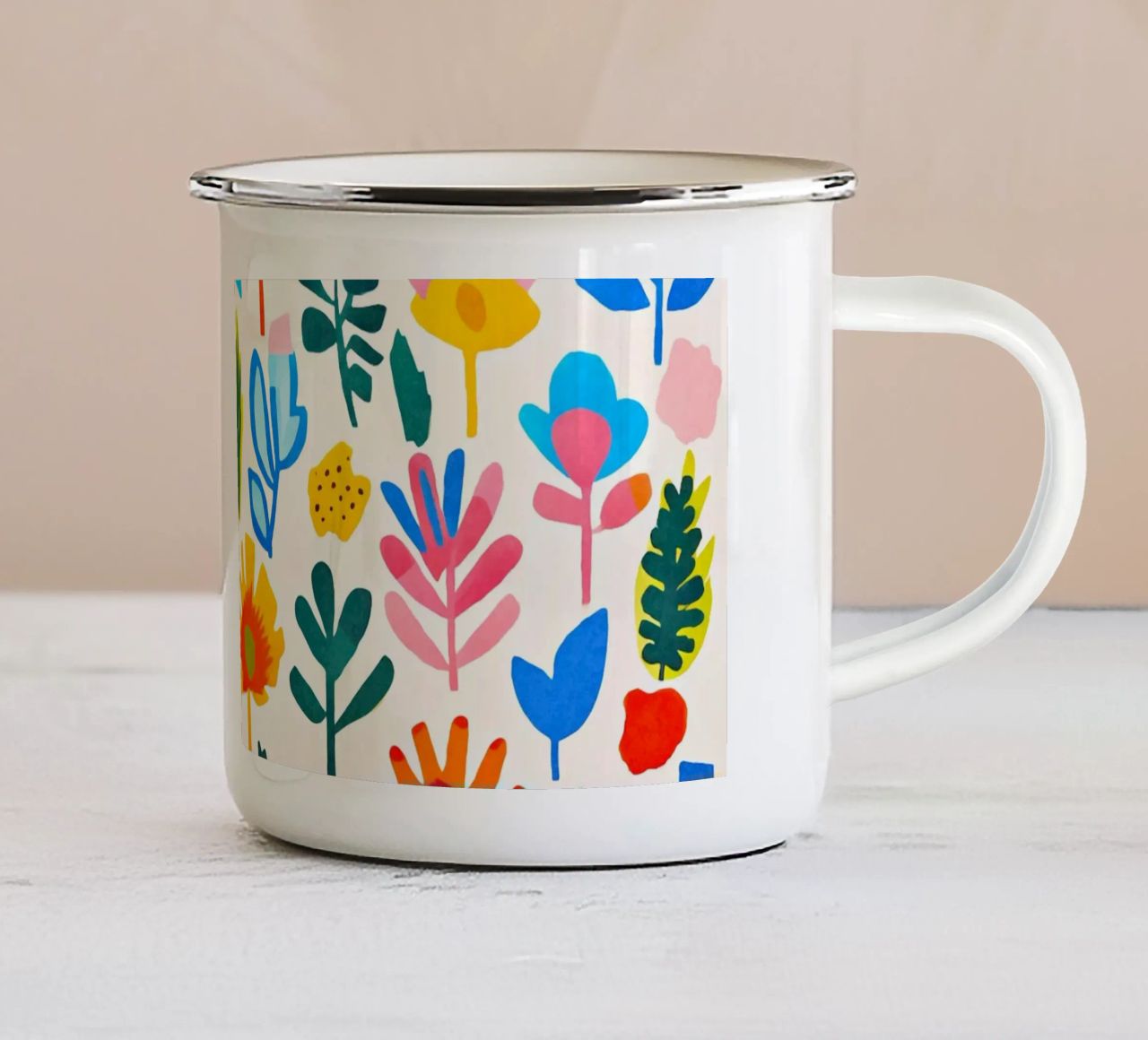 Groovy bloemen van Henri Matisse emaille mok van Andrea Haase Modern Home