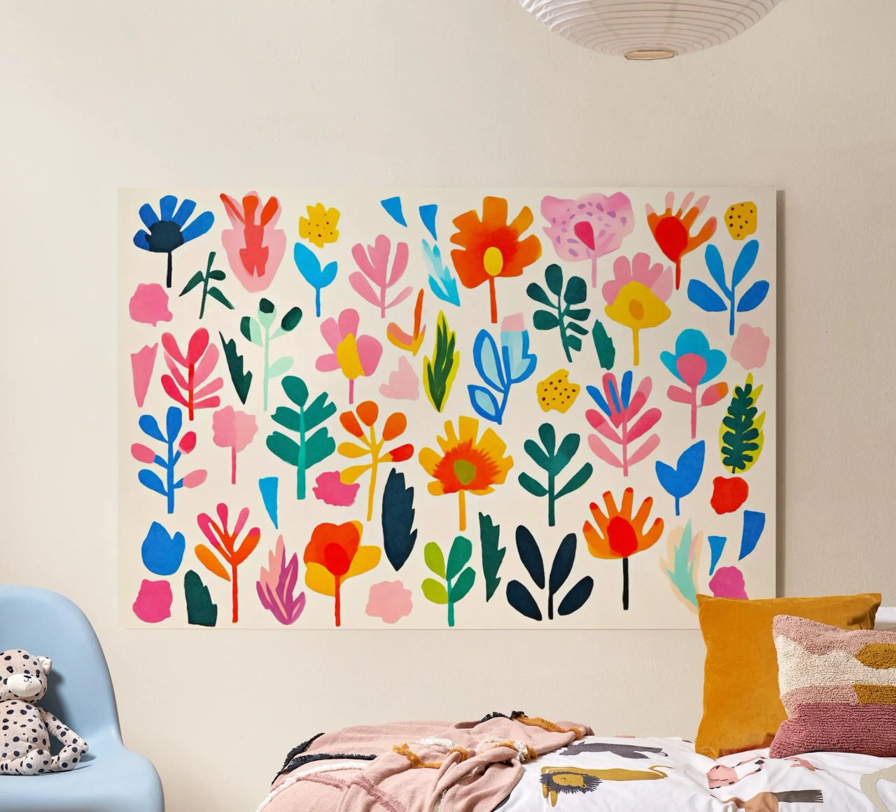 Groovy bloemen van Henri Matisse acryl van Andrea Haase Modern Home