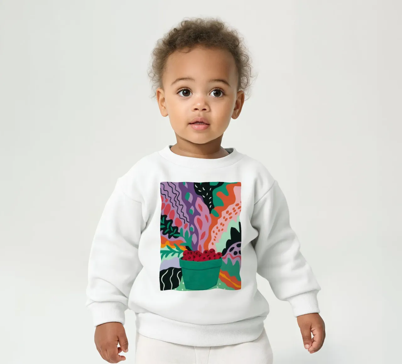 Patch di fragole astratte felpa neonato da Solace Light