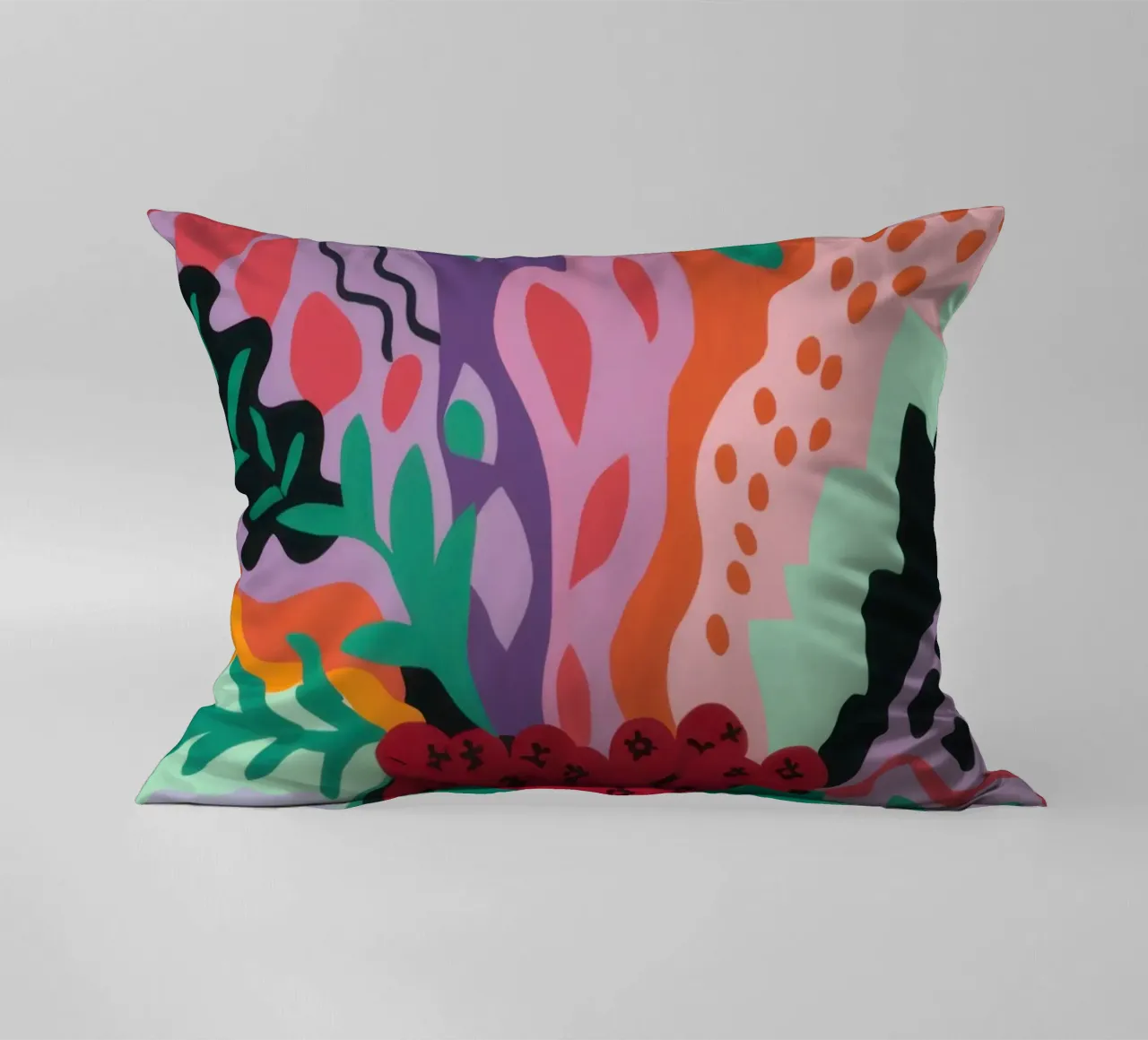 Patch di fragole astratte cuscino da Solace Light