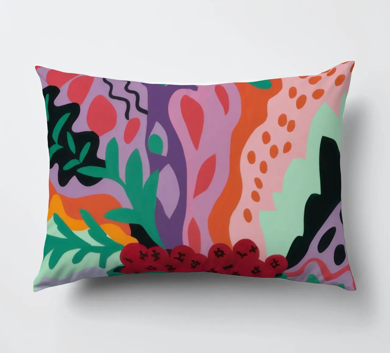 Patch di fragole astratte cuscino da Solace Light