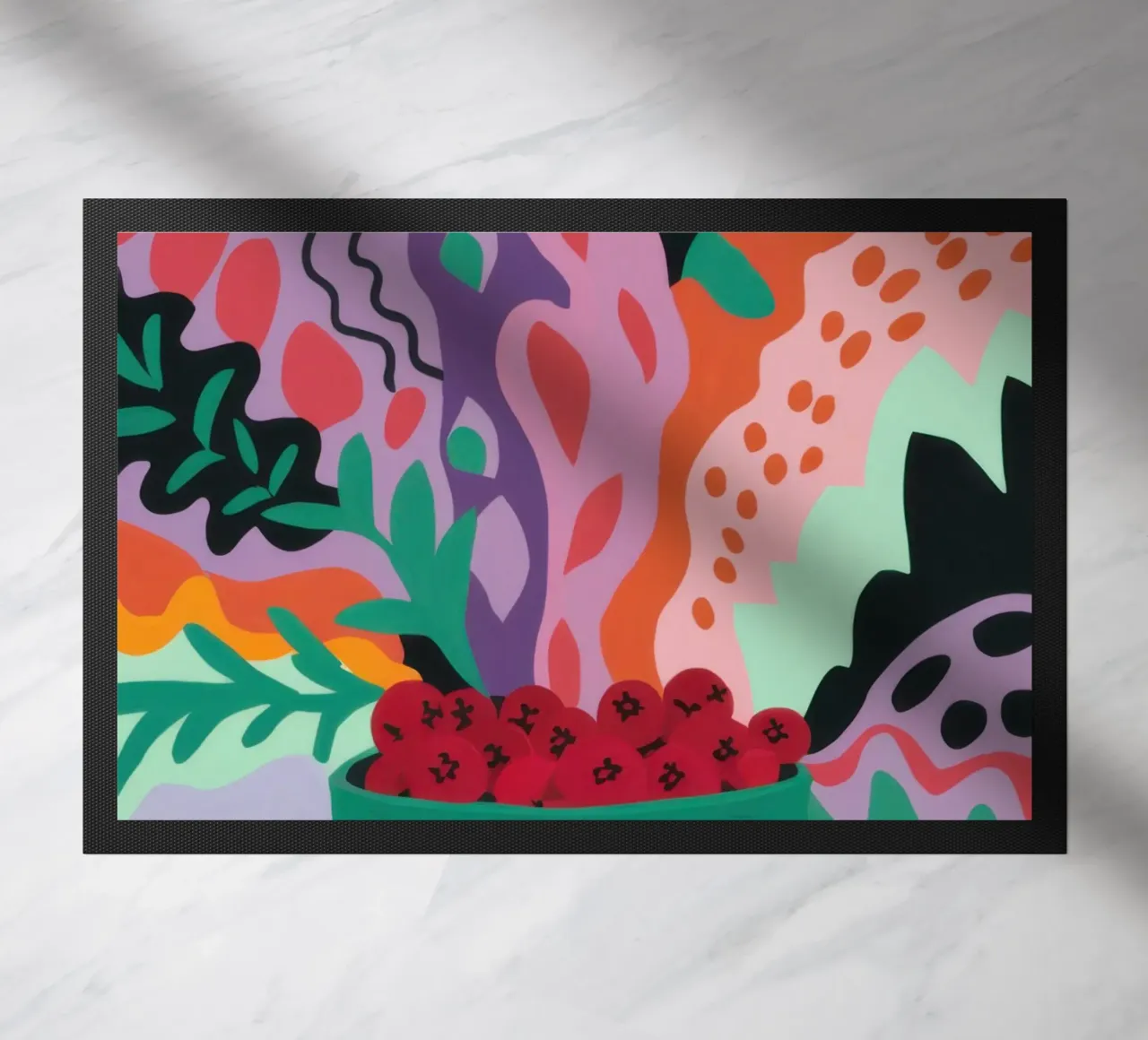 Patch di fragole astratte zerbino da Solace Light