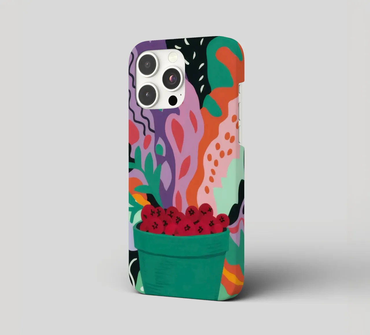 Abstract Strawberry Patch iphone case by Solace Light