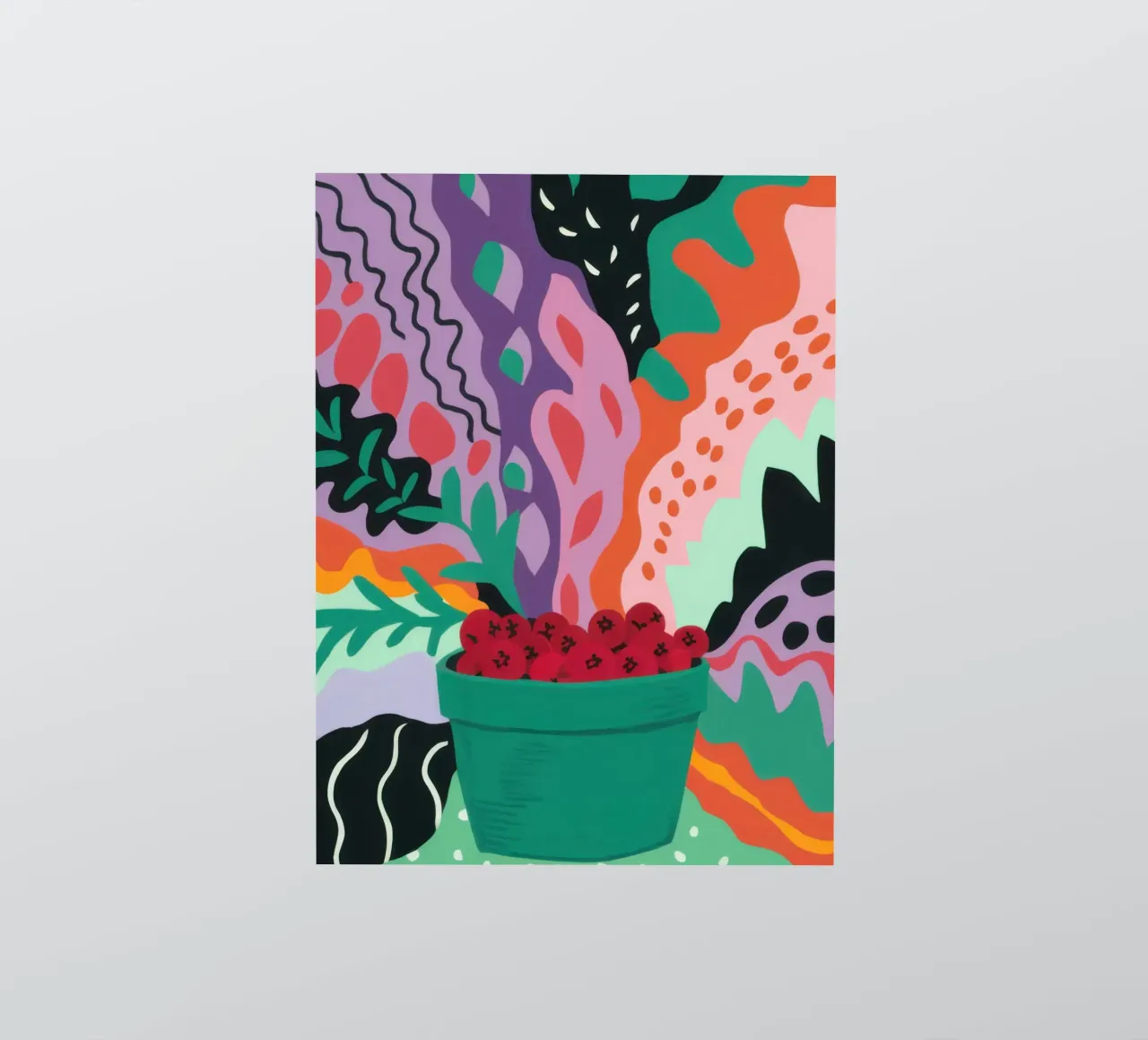 Patch di fragole astratte adesivo da Solace Light