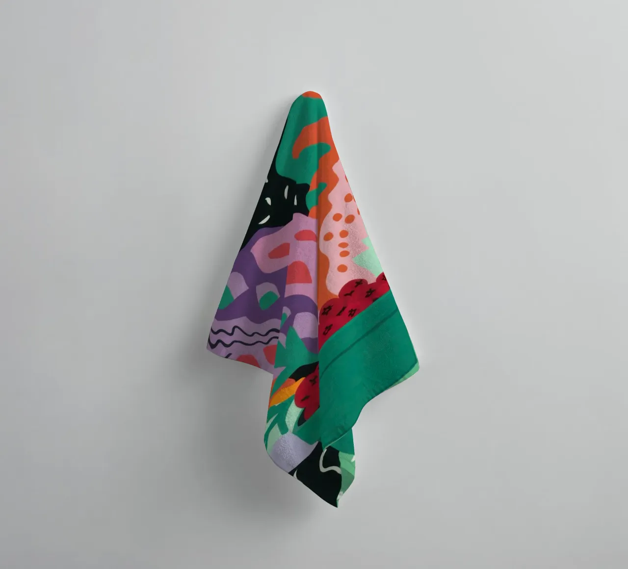 Patch di fragole astratte asciugamano da bagno da Solace Light