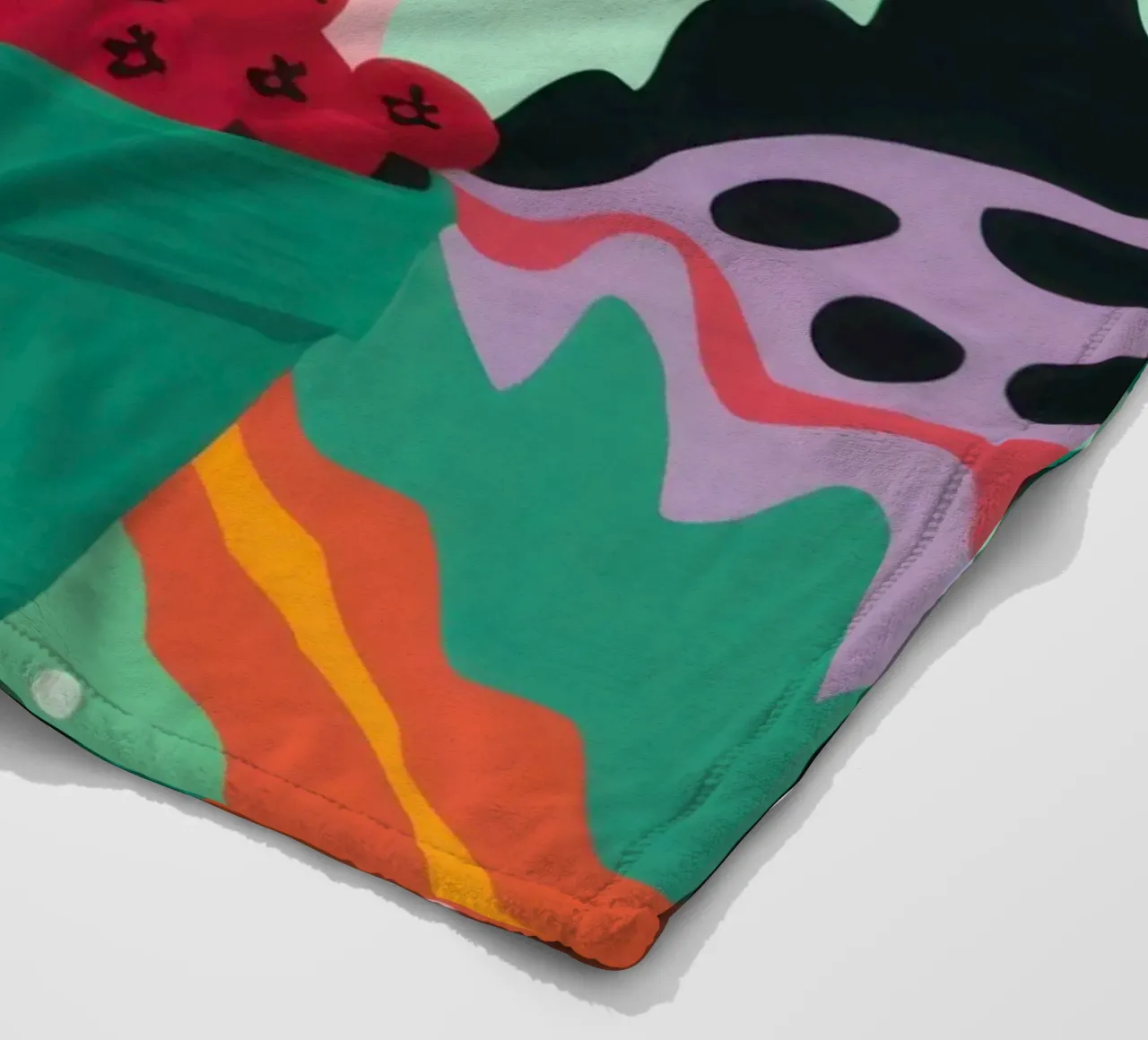 Patch di fragole astratte coperta in pile da Solace Light