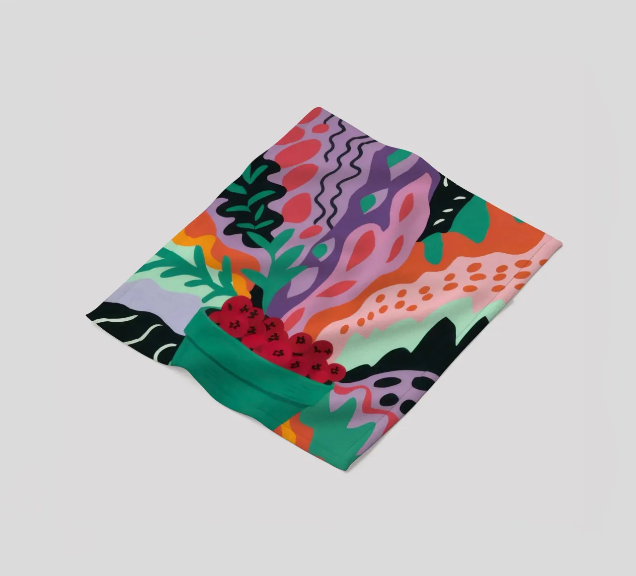 Patch di fragole astratte coperta in pile da Solace Light