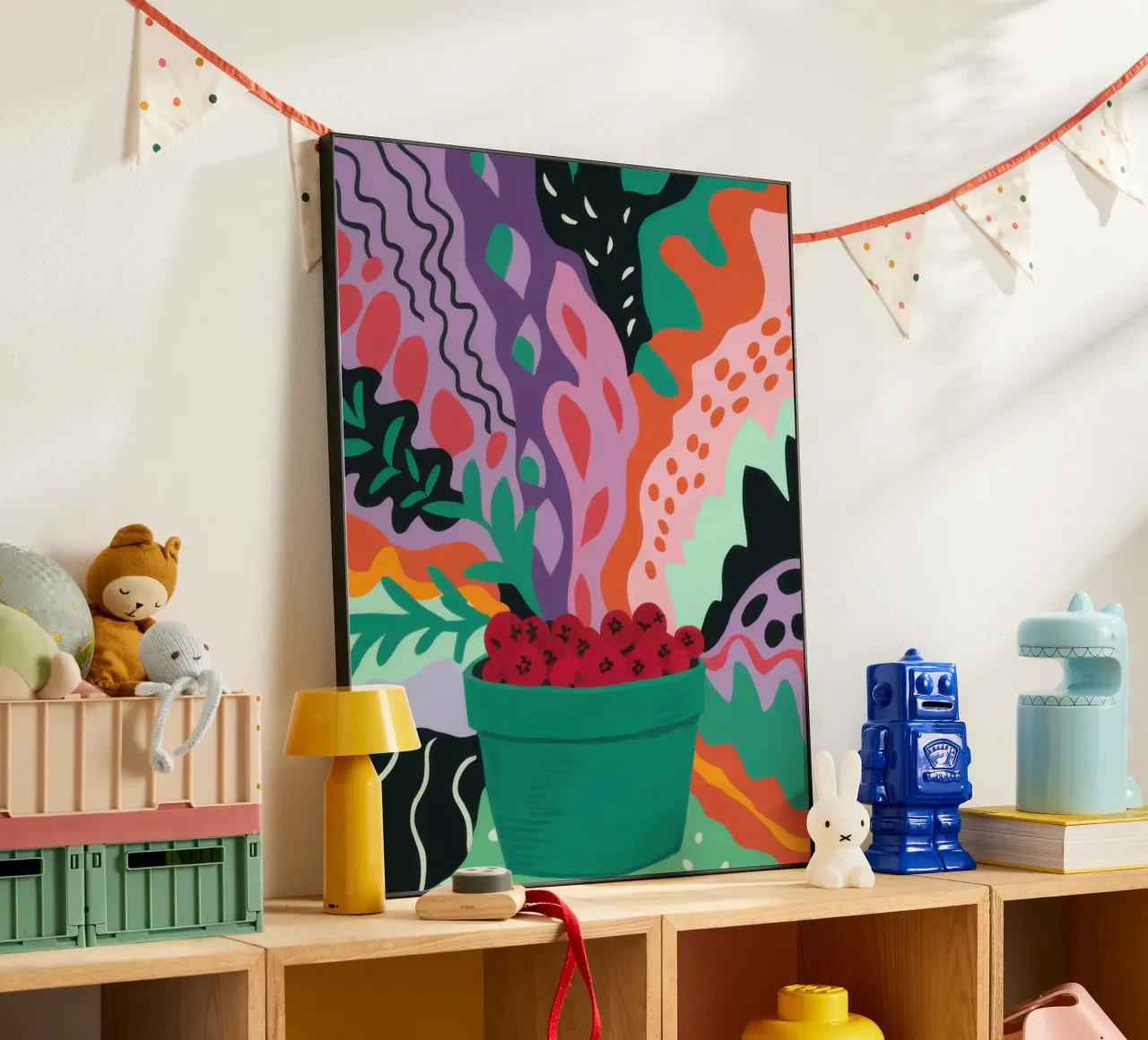 Patch di fragole astratte pannello forex da Solace Light