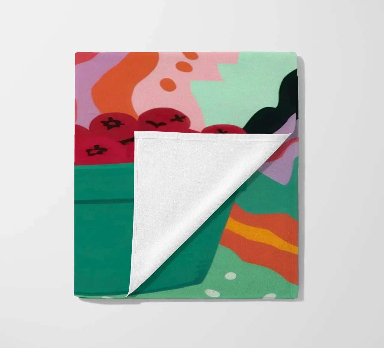 Patch di fragole astratte telo mare da Solace Light