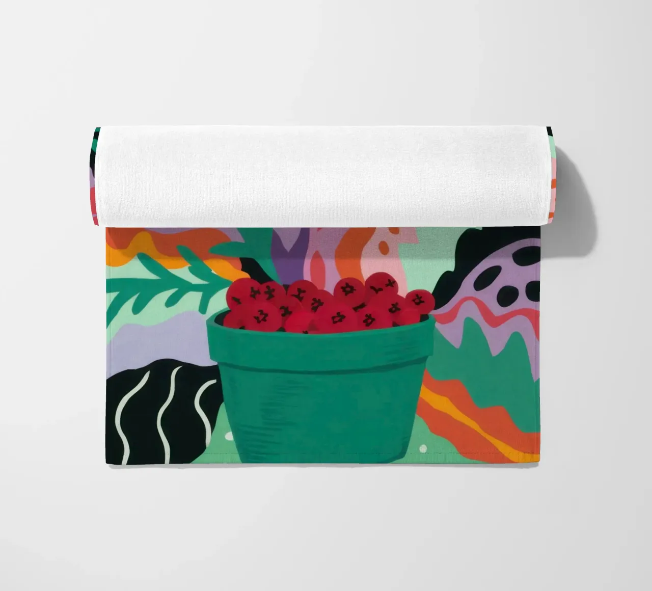 Patch di fragole astratte telo mare da Solace Light