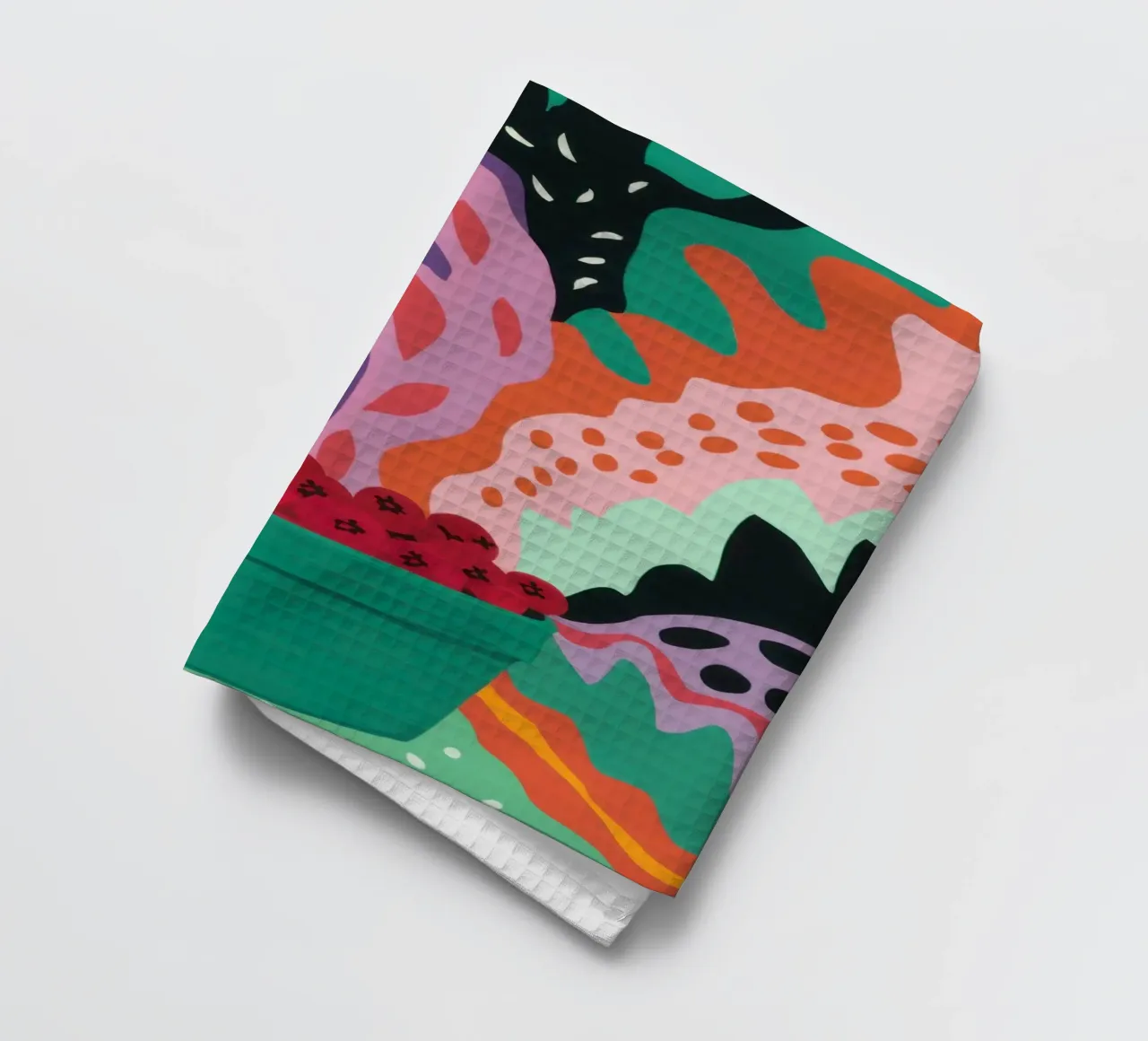 Patch di fragole astratte canovaccio da cucina da Solace Light