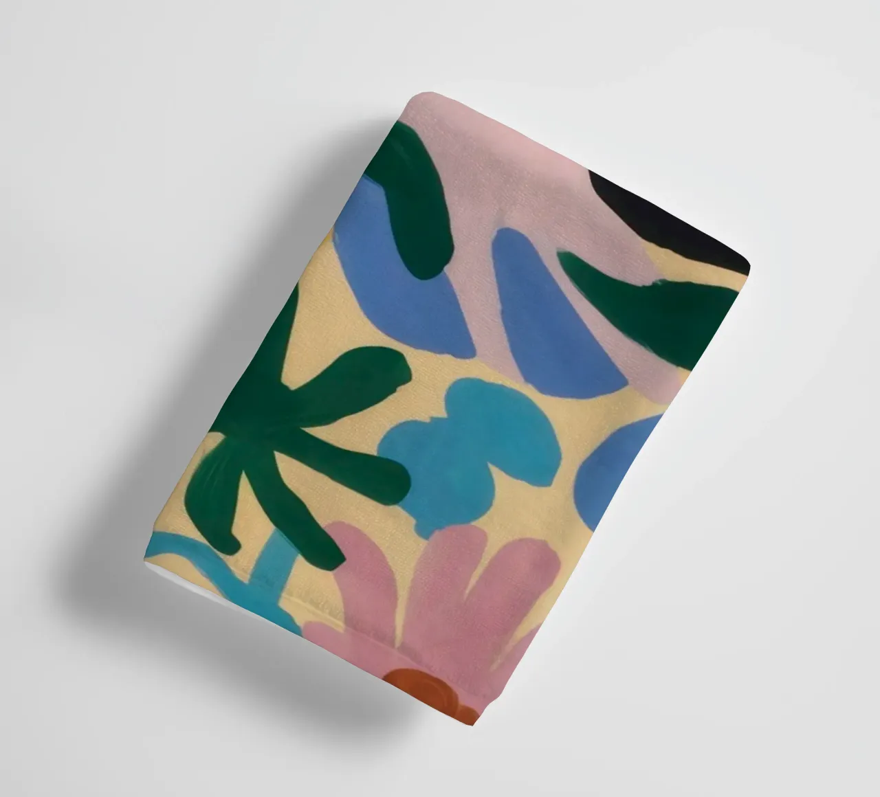 Abstract Leopard Bloom towel by Solace Light