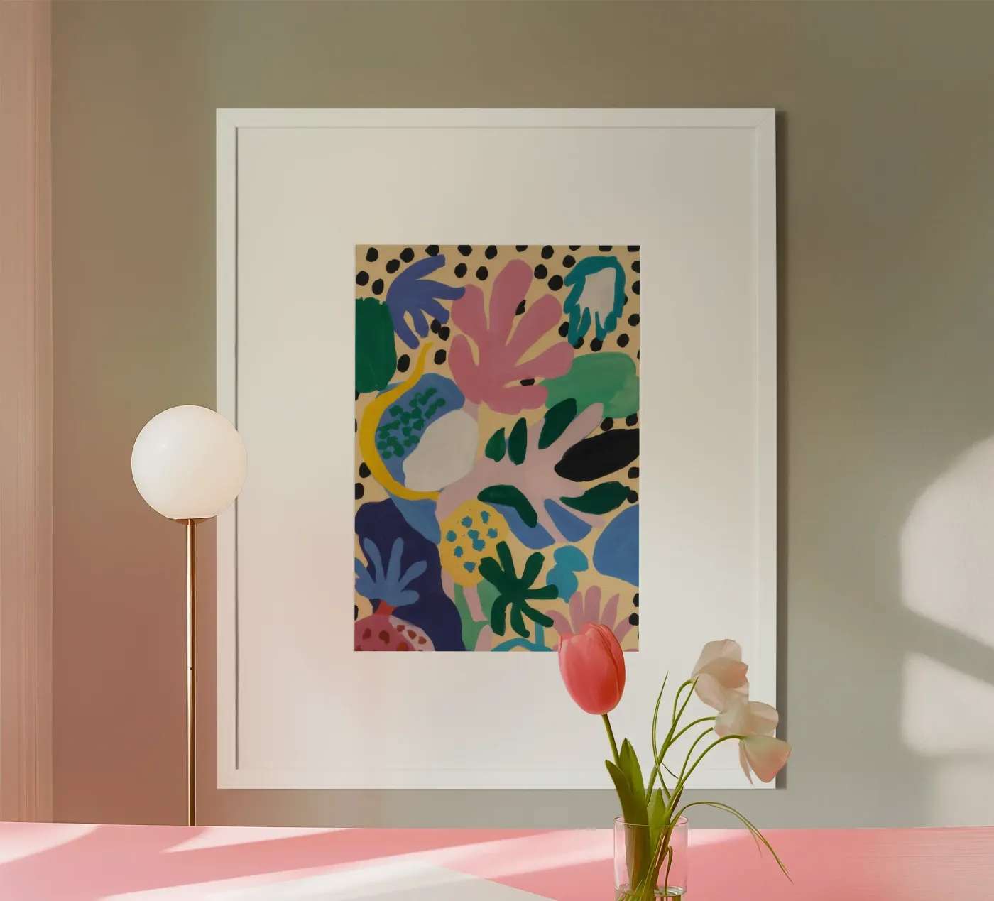 Abstract Leopard Bloom poster by Solace Light