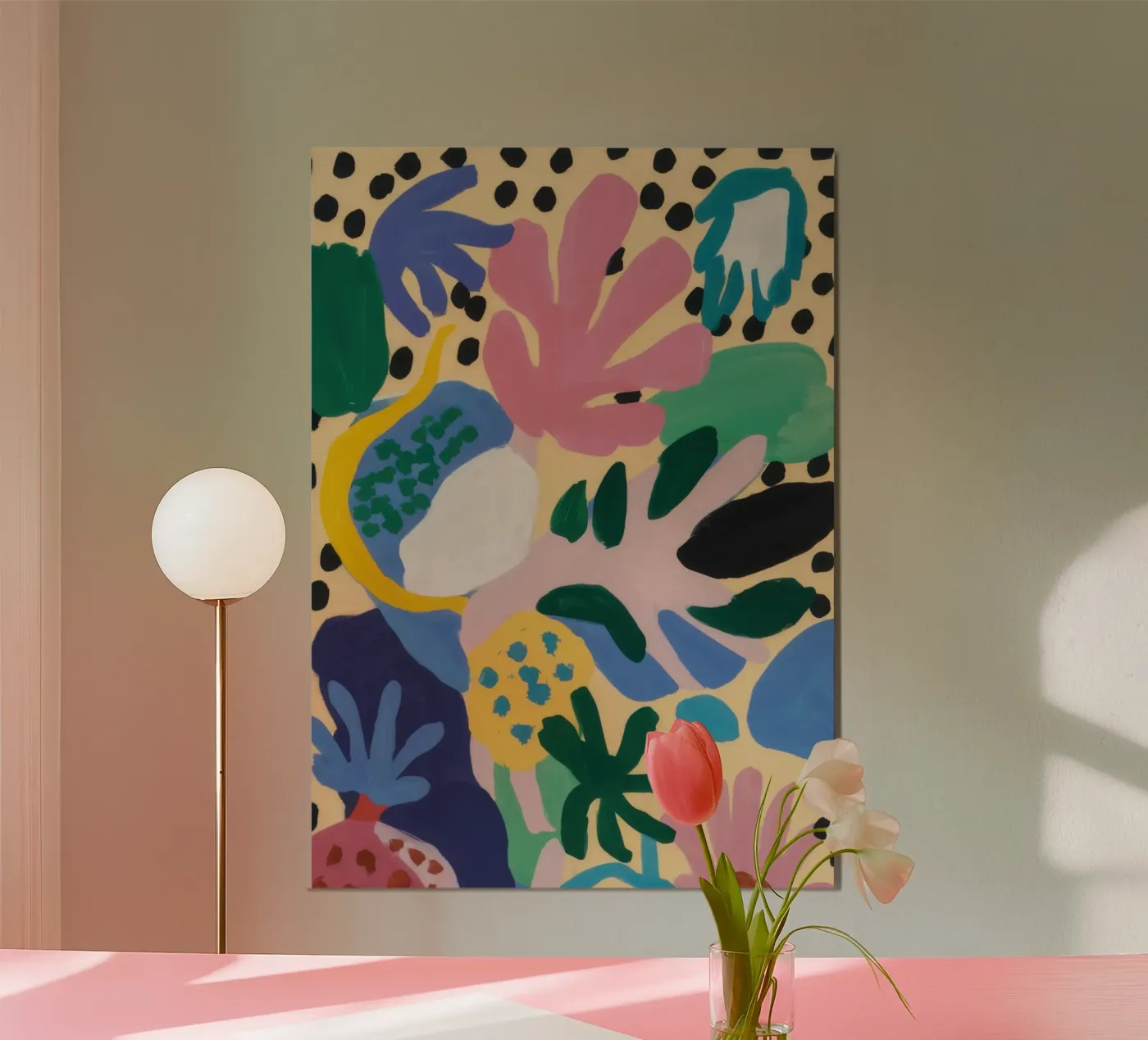 Abstract Leopard Bloom poster by Solace Light