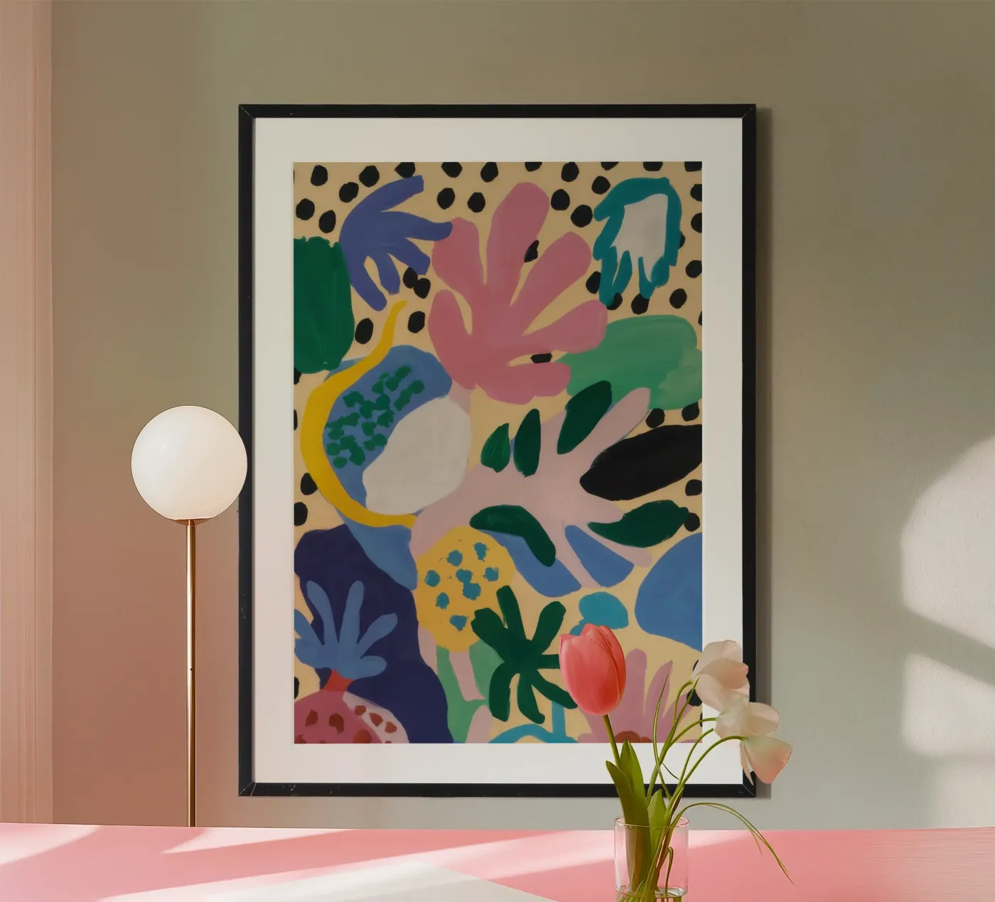 Abstract Leopard Bloom poster by Solace Light