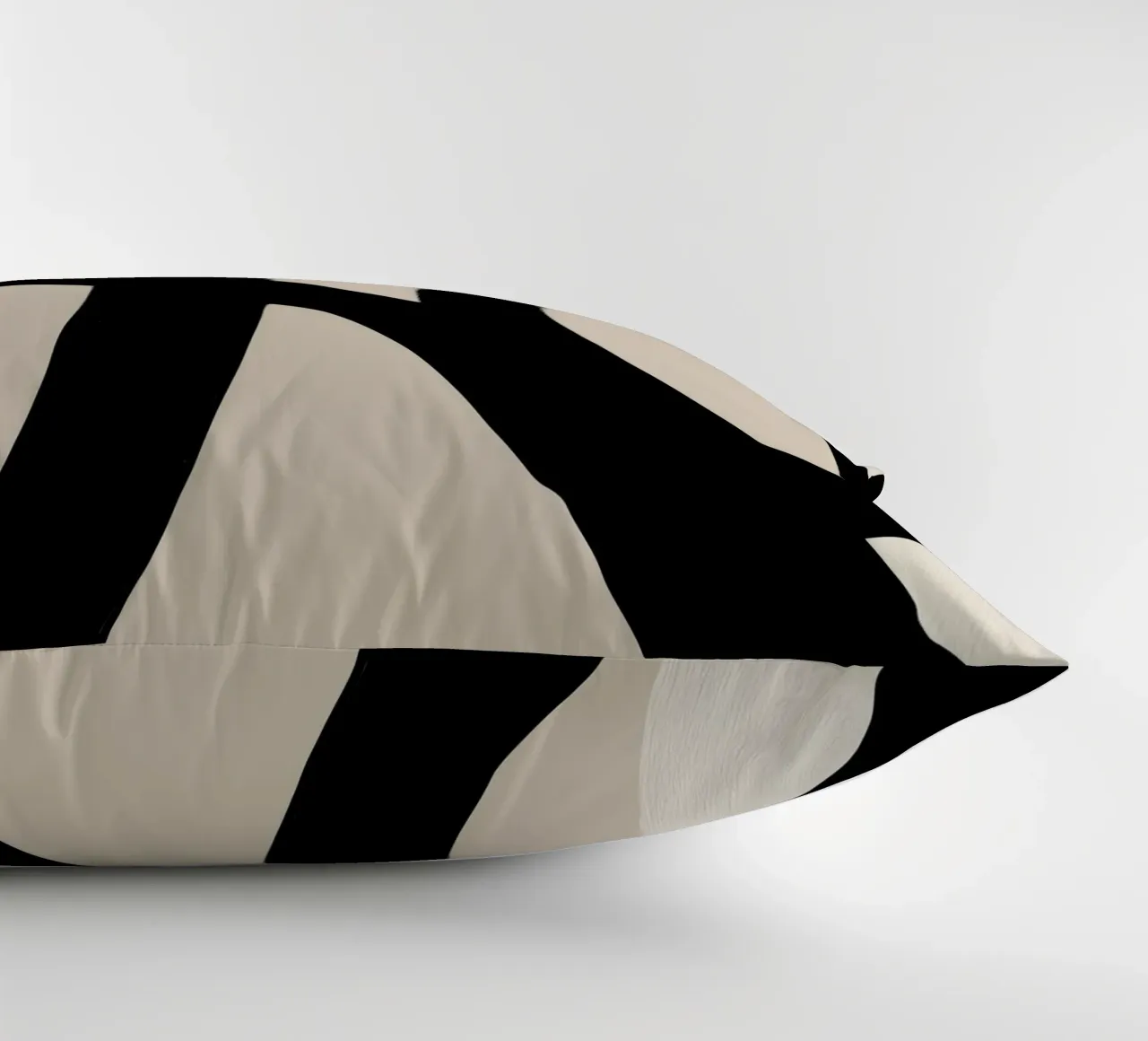 Collisione | Geometria gestuale in bianco e nero cuscino da Autofocus