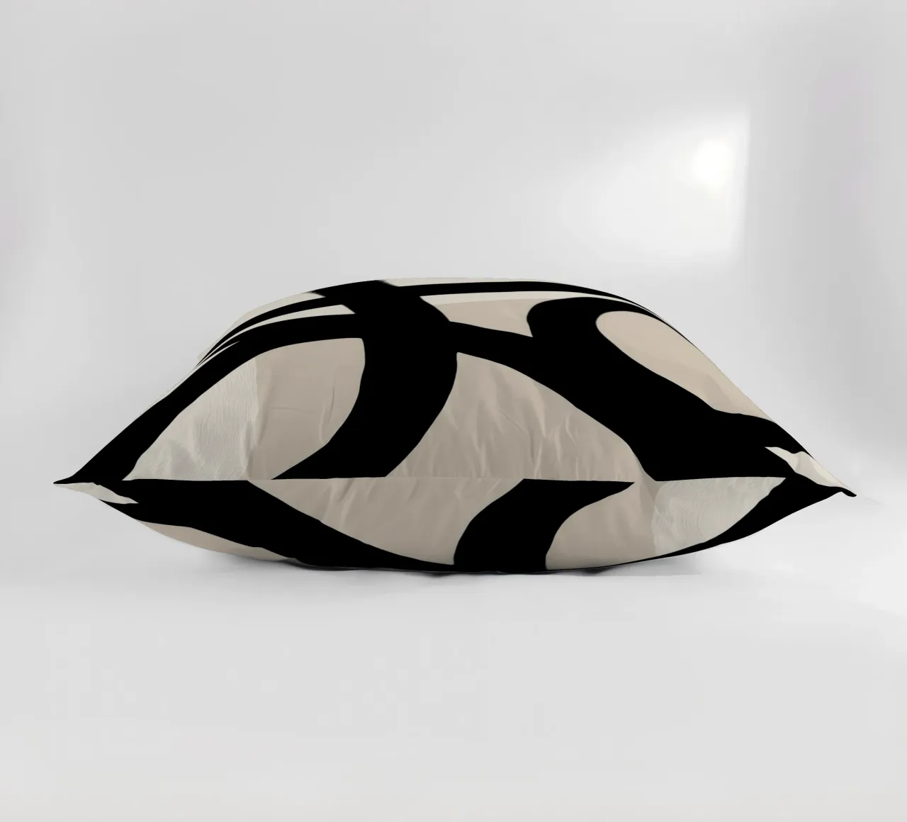 Collisione | Geometria gestuale in bianco e nero cuscino da Autofocus