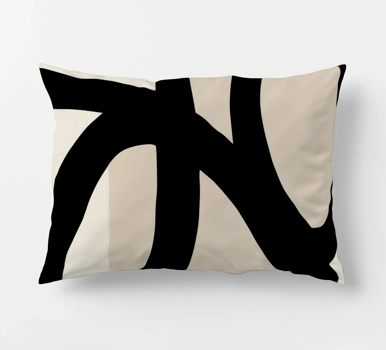 Collisione | Geometria gestuale in bianco e nero cuscino da Autofocus