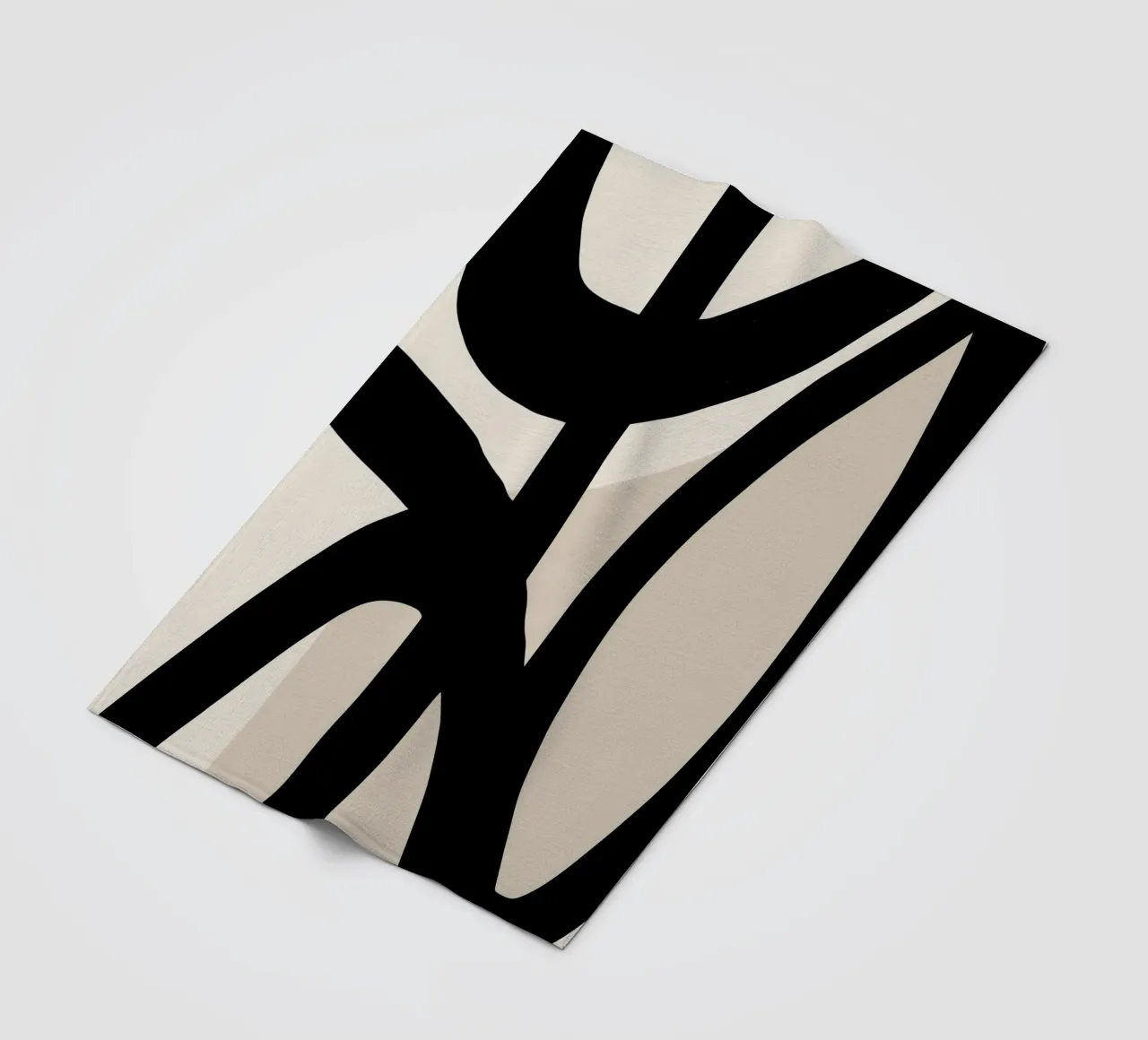 Collisione | Geometria gestuale in bianco e nero coperta in pile da Autofocus