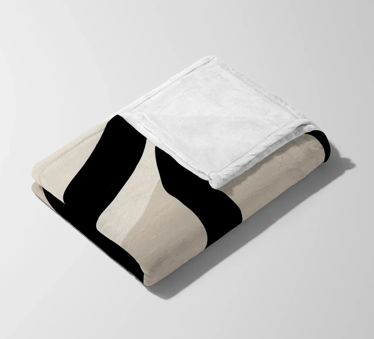 Collisione | Geometria gestuale in bianco e nero coperta in pile da Autofocus