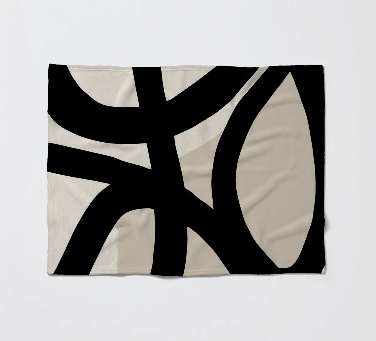 Collisione | Geometria gestuale in bianco e nero coperta in pile da Autofocus