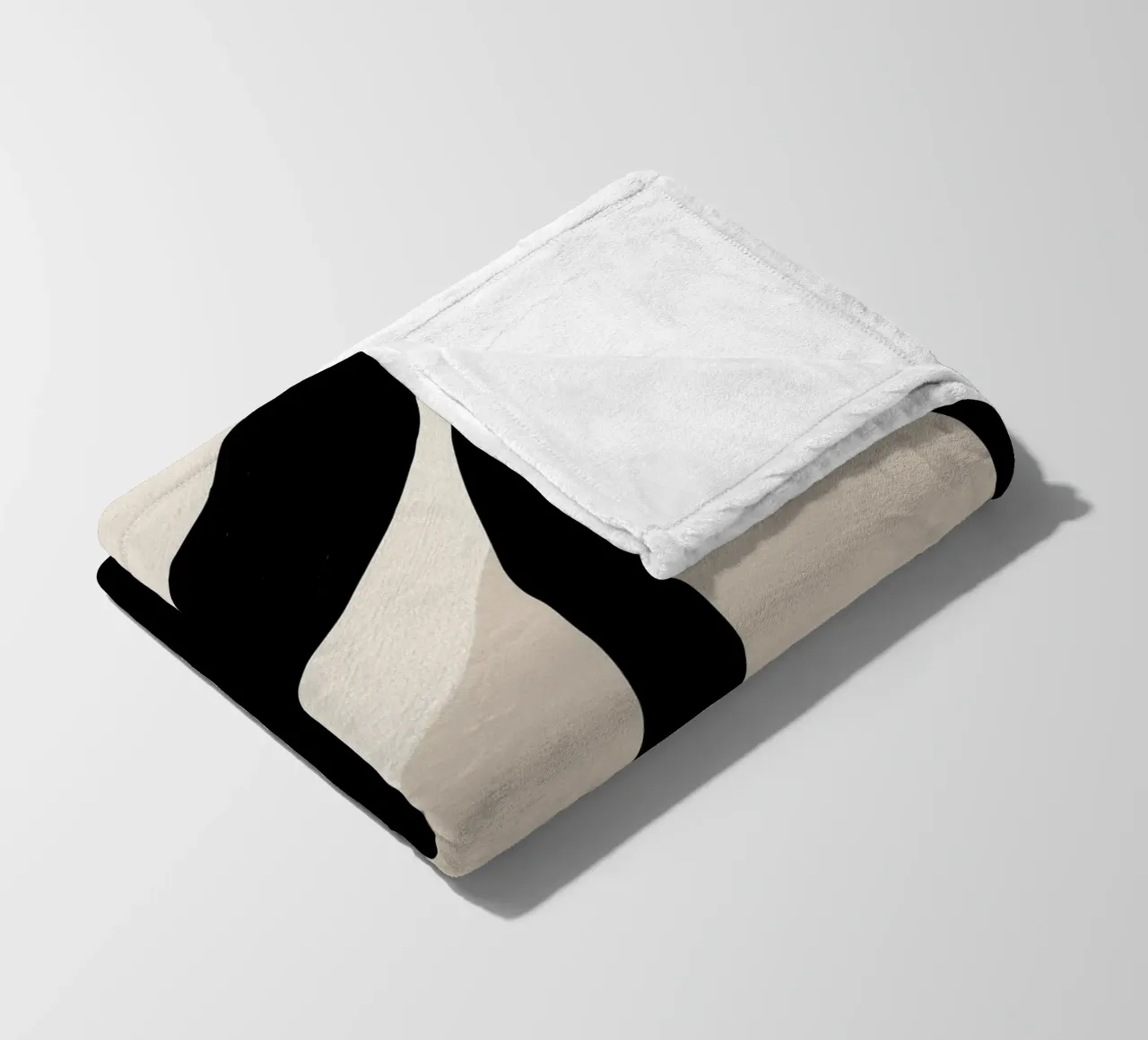 Collisione | Geometria gestuale in bianco e nero coperta in pile da Autofocus