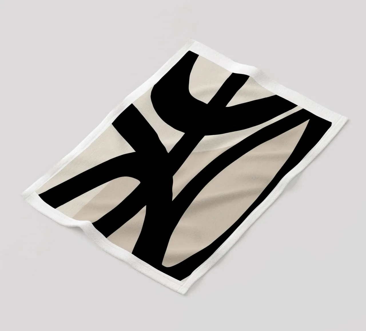 Collisione | Geometria gestuale in bianco e nero coperta in pile da Autofocus