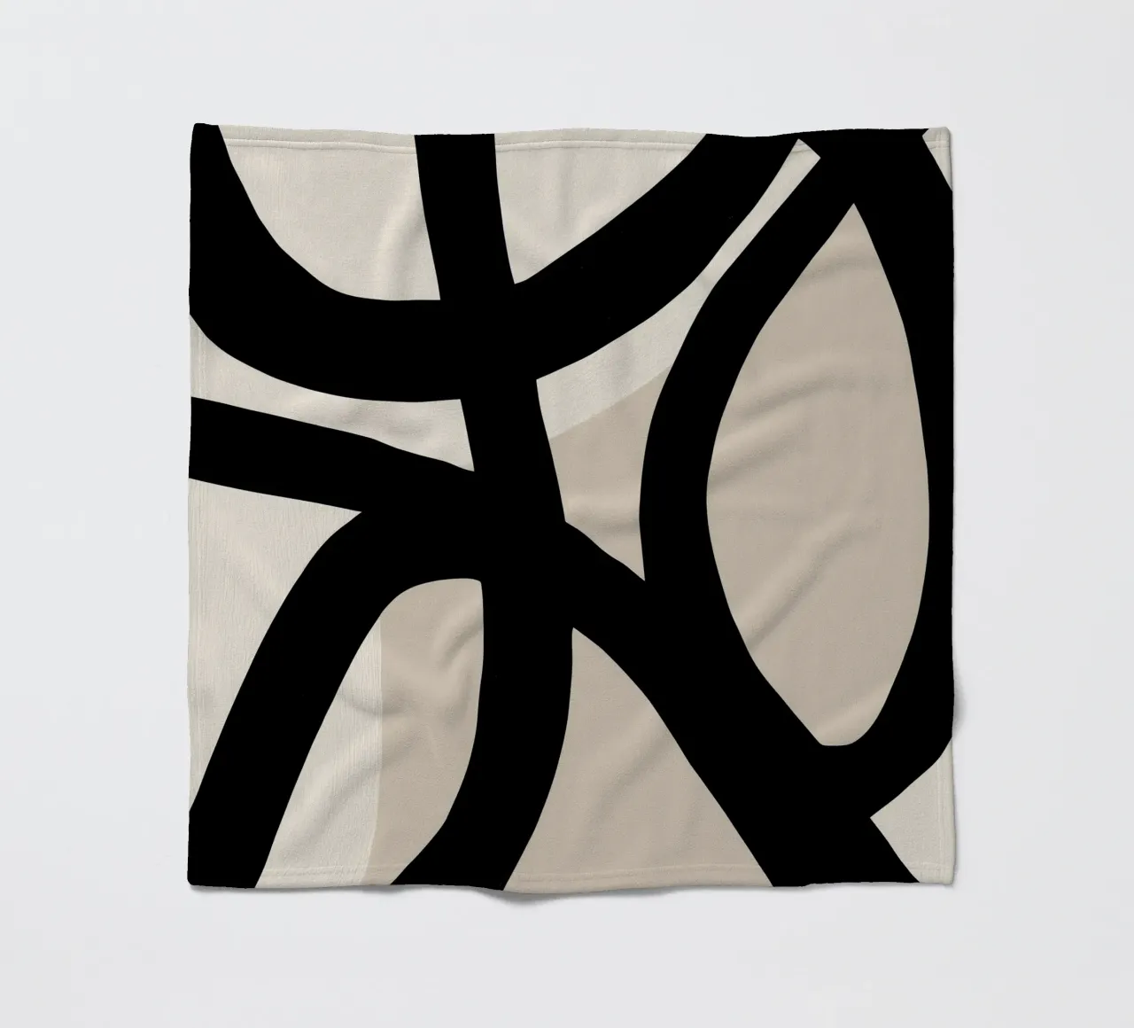 Collisione | Geometria gestuale in bianco e nero coperta in pile da Autofocus