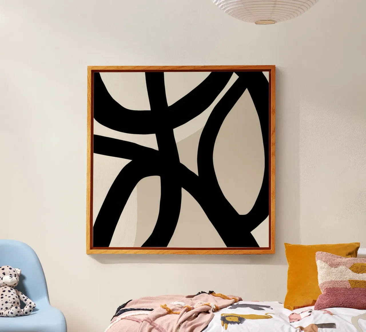 Collisione | Geometria gestuale in bianco e nero plexiglass da Autofocus