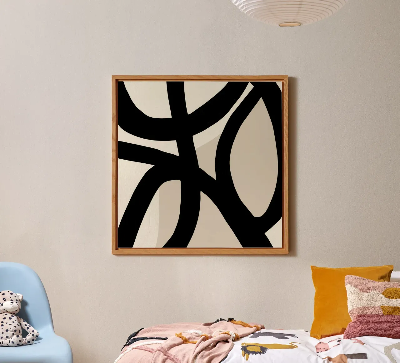 Collisione | Geometria gestuale in bianco e nero alluminio dibond da Autofocus