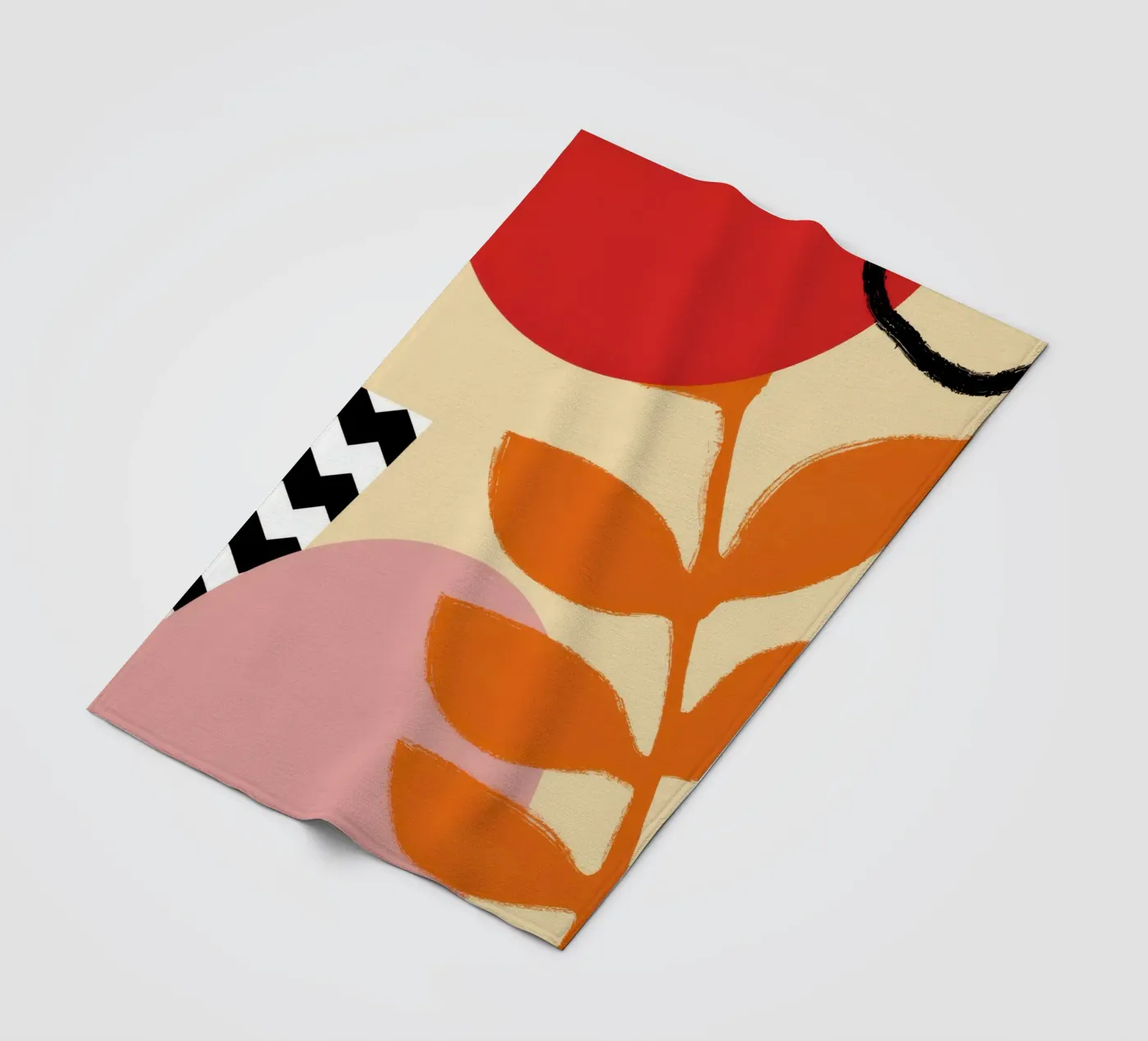 Bold Botanical Statement fleecedeken van Solace Light