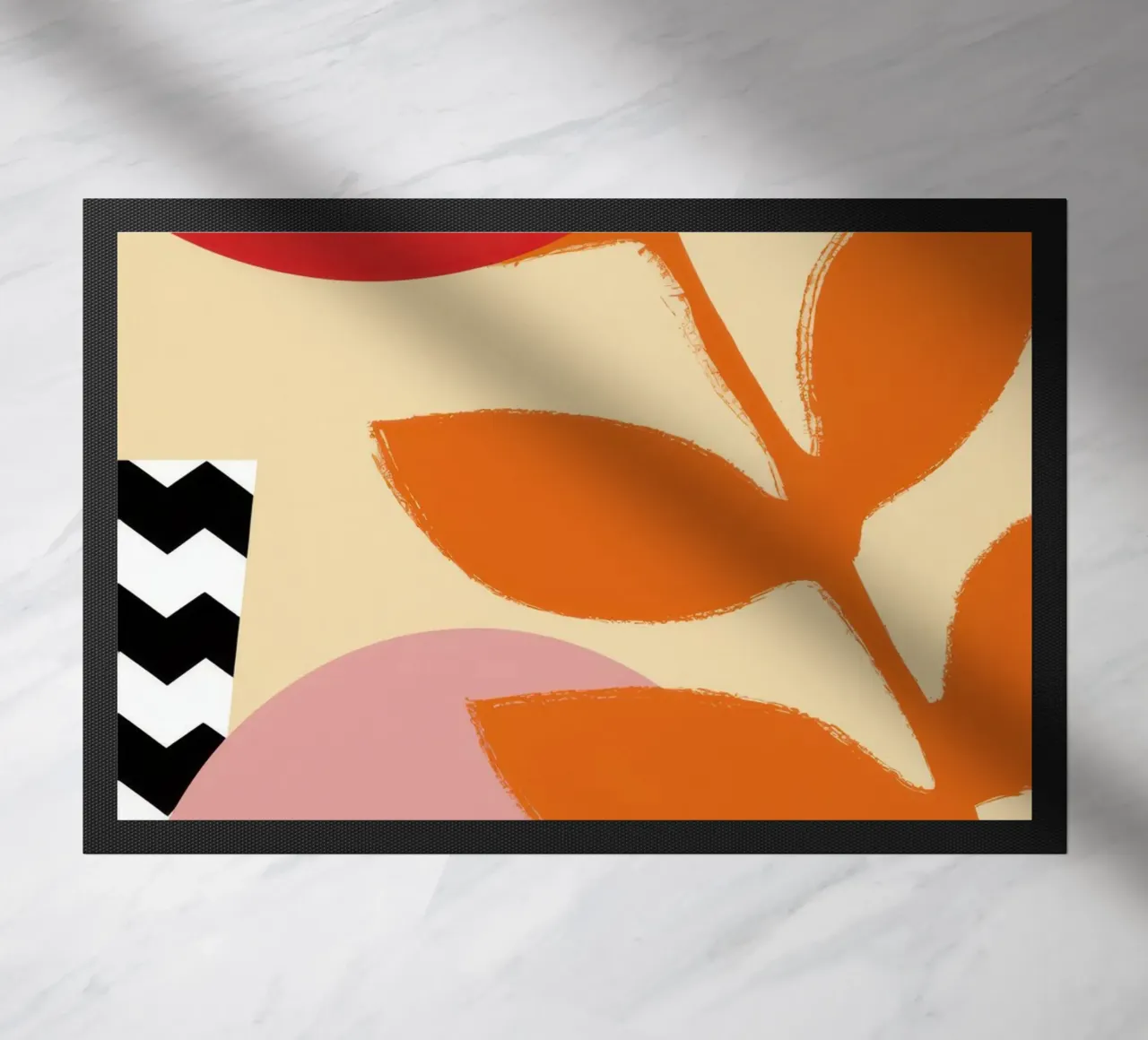 Bold Botanical Statement doormat by Solace Light