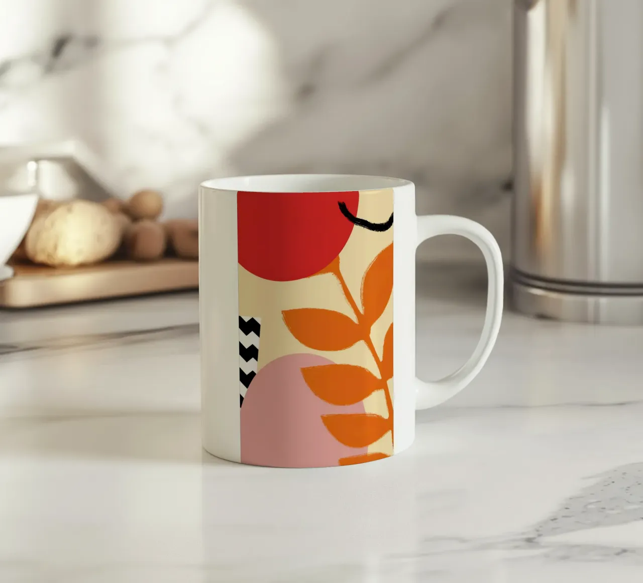 Gewaagd botanisch statement keramische mok van Solace Light