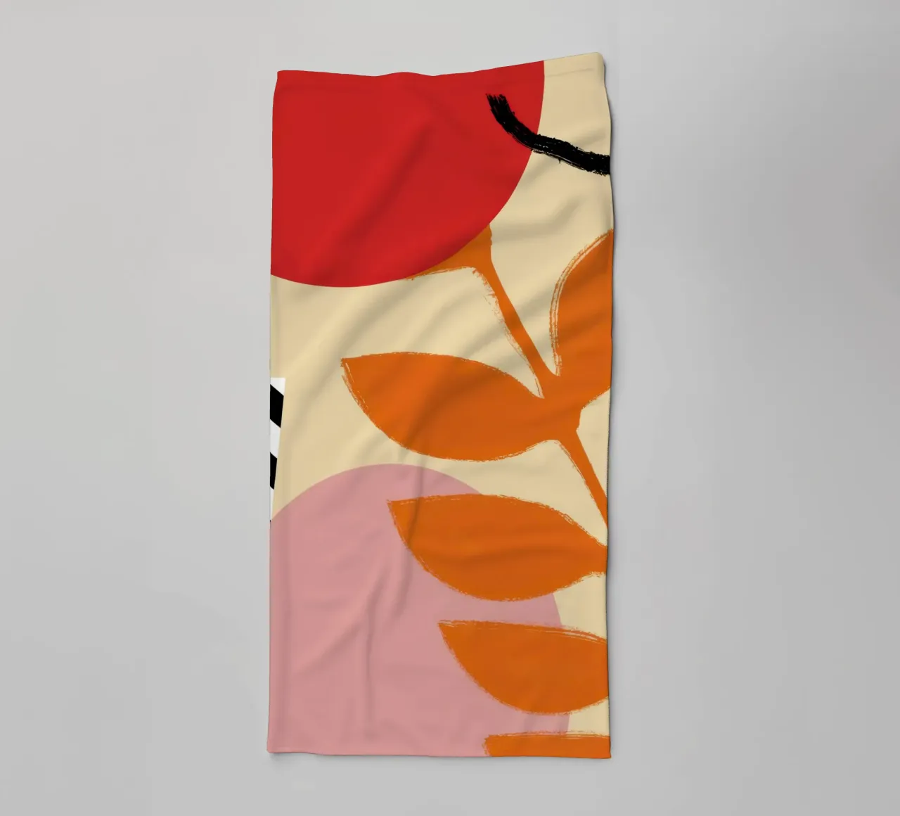 Gewaagd botanisch statement badhanddoek van Solace Light