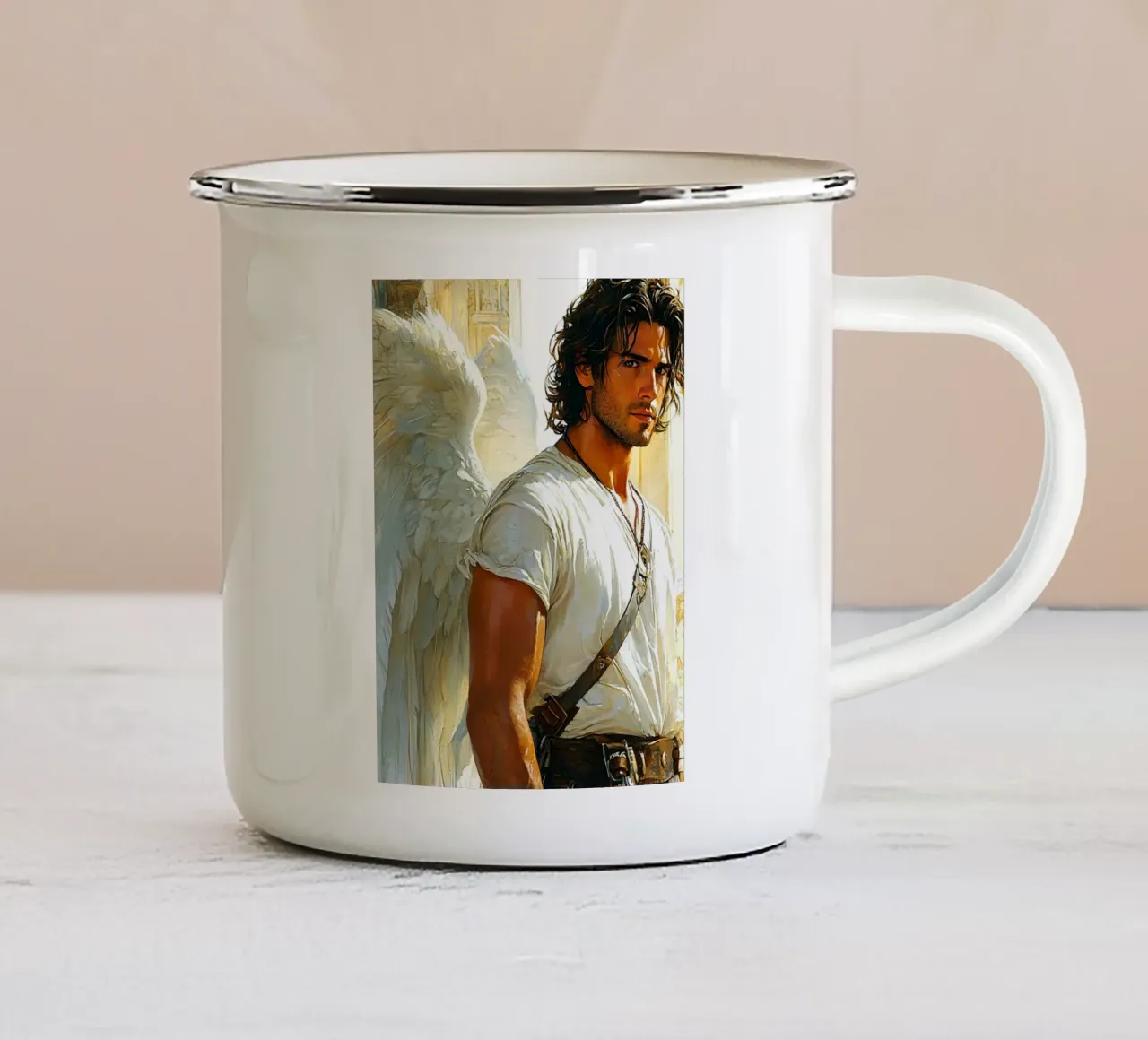 Engelsblick tazza in smalto da Puschkinowa