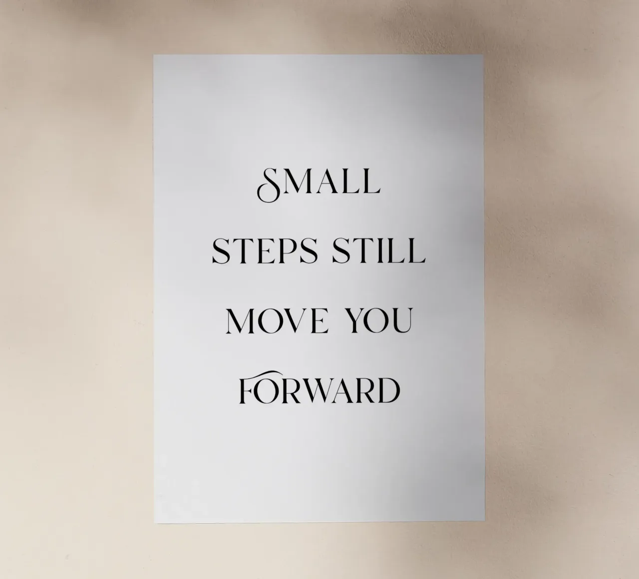 Small steps still move you forward pellicola backlit da Quotes on walls