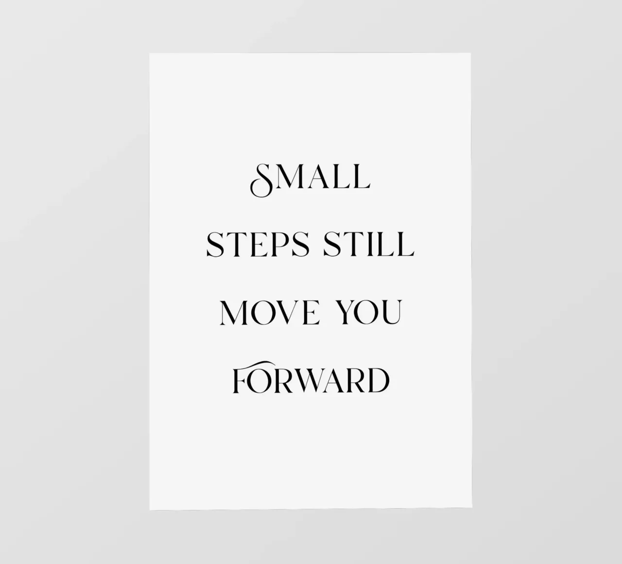 Small steps still move you forward pellicola backlit da Quotes on walls