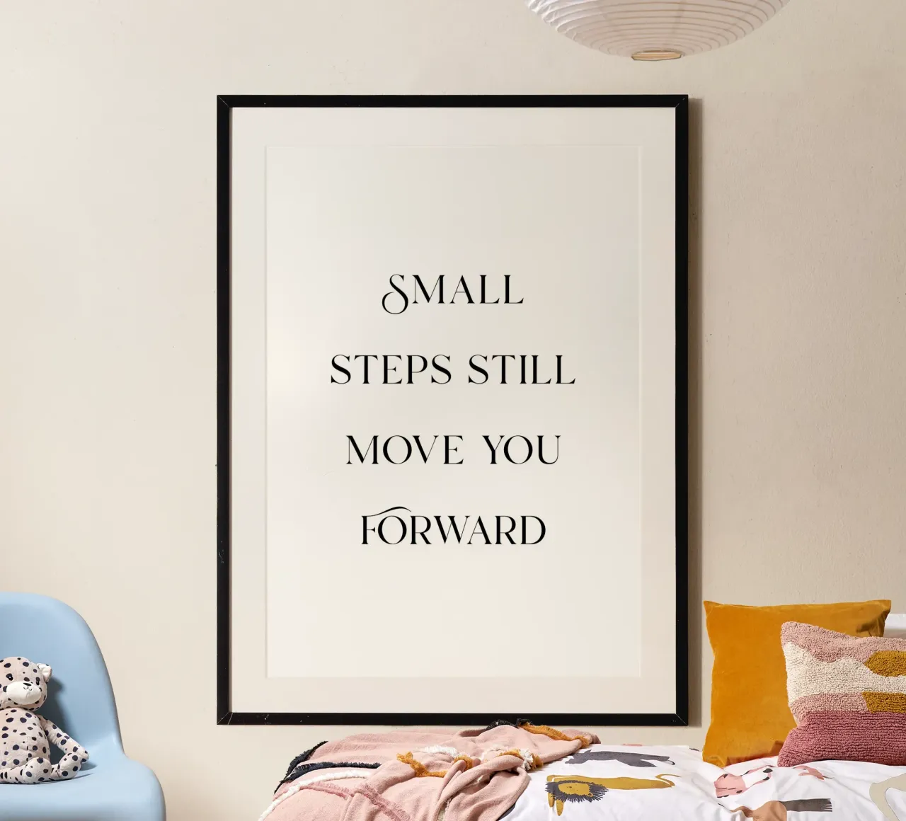 Small steps still move you forward carta hahnemühle da Quotes on walls