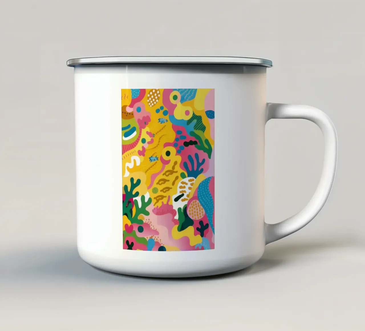 Tucano Paradiso Astratto tazza in smalto da Solace Light