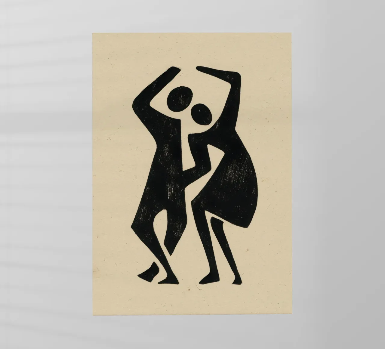 Due figure in dialogo pellicola backlit da Line & Perception