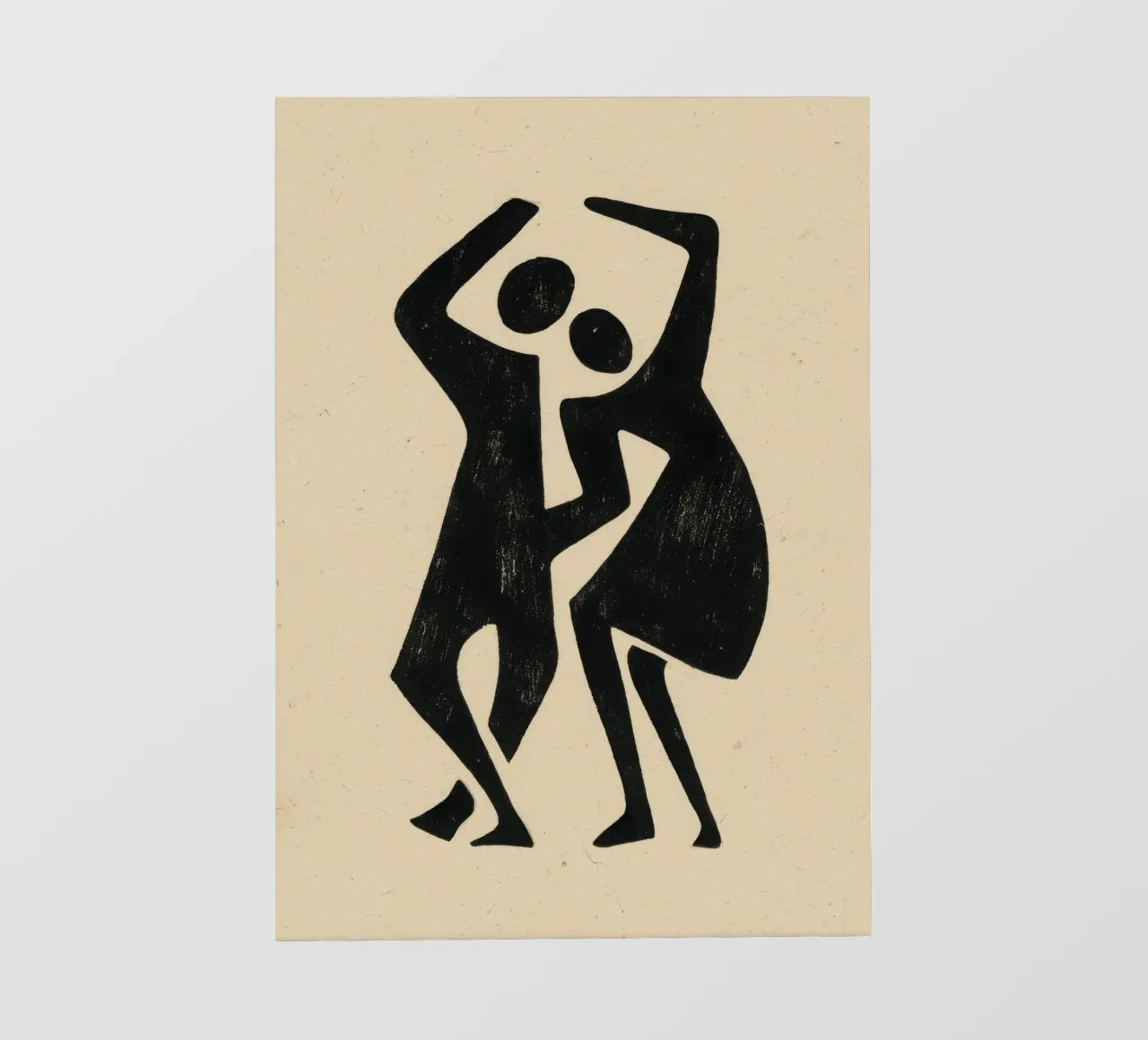 Due figure in dialogo telo in pvc da Line & Perception